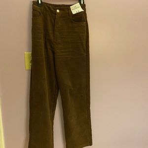 Brown corduroy pants